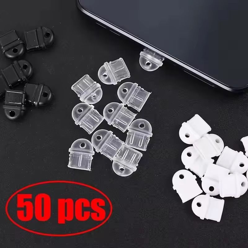 Type-C Dust Plug Silicone Charging Port Protector for Smartphones