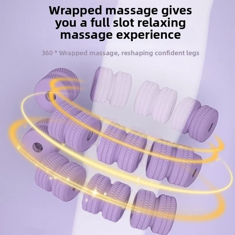 28 Wheel Annular Leg Clamp Massager Anti-Cellulite Body Slimming Roller