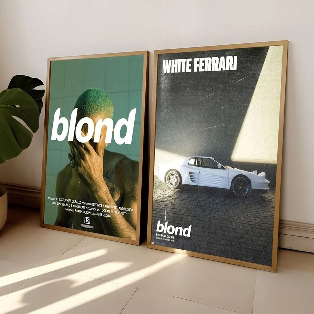 Modern Blond Frank Ocean Hypebeast Rap Fashion Album Wall Art Canvas