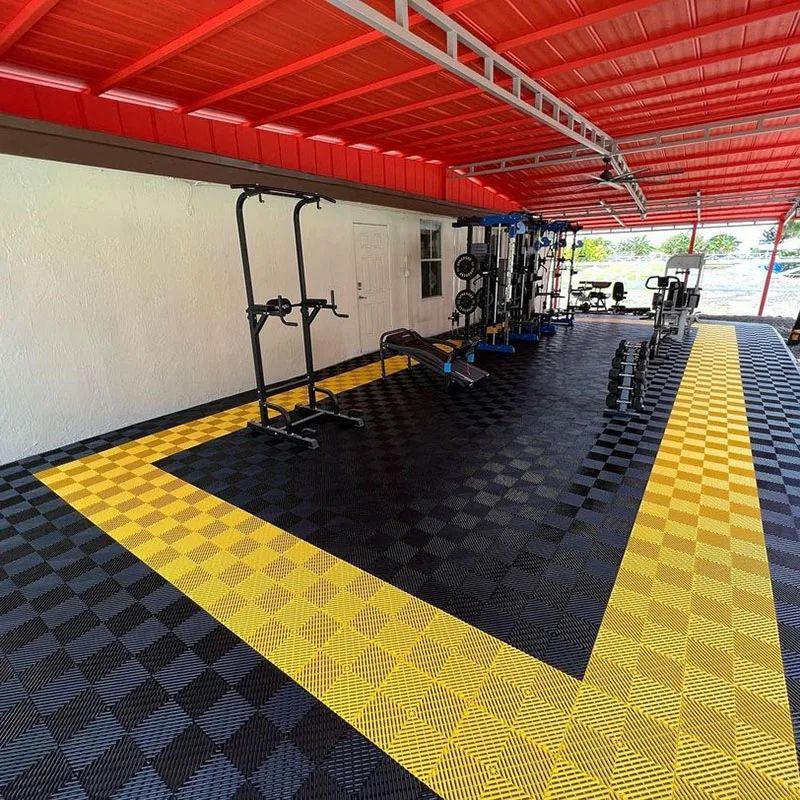 Heavy Duty Interlocking Garage Floor Tiles for Outdoor and Event Flooring
