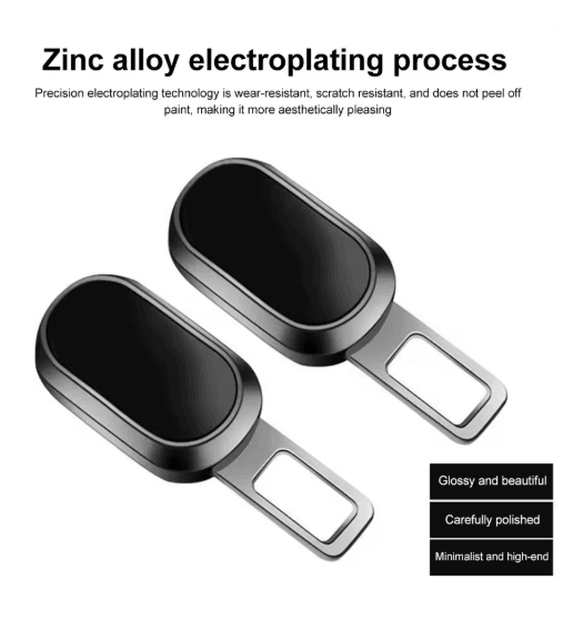 Metal Car Seat Belt Buckle Extender with One Button Release