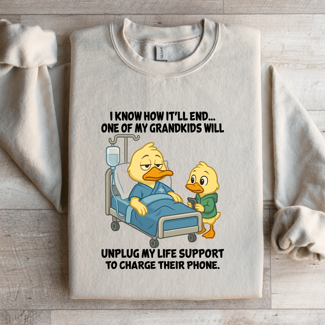 I Know How It'll End One Of My Grandkids Sweatshirt