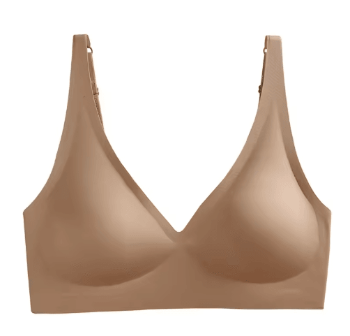 Seamless Wire Free Push Up Bra with Adjustable Straps