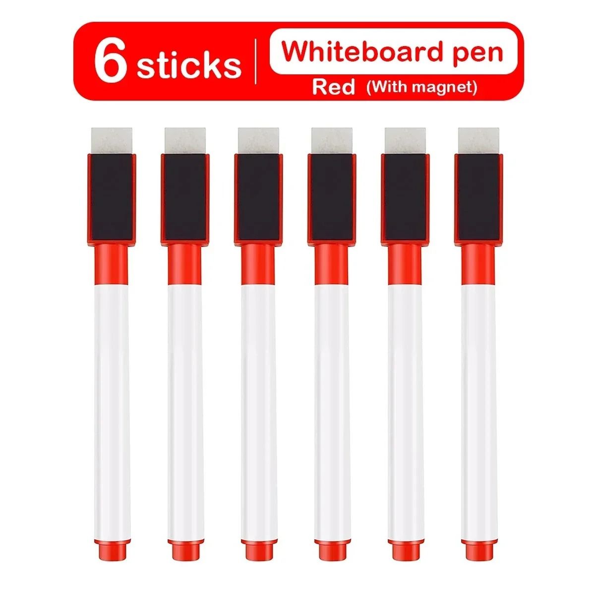 Magnetic Whiteboard Marker Set Erasable Dry Erase Pens for Classroom and Office
