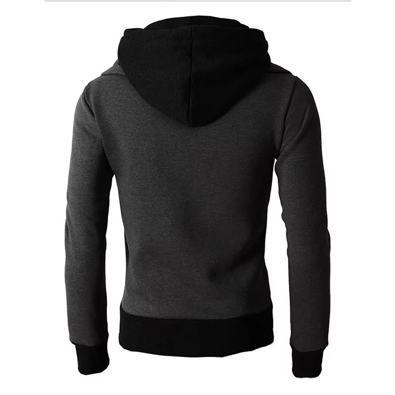 Urban Slim-Fit Fleece Bomber Jacket with Scarf-Style Stand Collar
