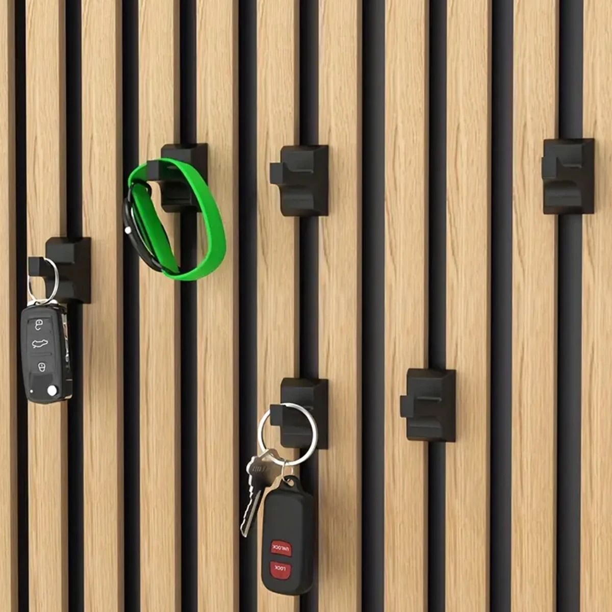 Acoustic Panel Integrated Hook | Heavy-Duty No-Drill Mounting for 13mm Slotted Channels