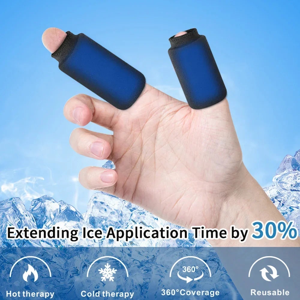 Finger and Toe Cold Gel Ice Packs, Finger Ice Sleeves, Hot Cold Compression Sleeves, Thumb Ice Packs, For Arthritis Hand