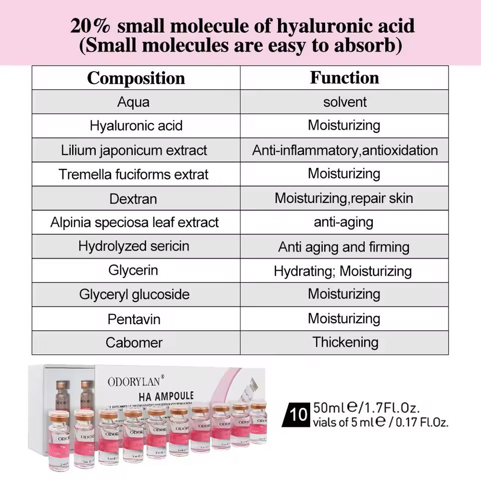 Hyaluronic Acid Facial Serum Skin Rejuvenation Essence
