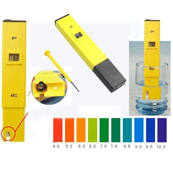 LCD Tester Pocket Hydroponics, Digital Electric PH Meter, Aquarium Water Test Pen