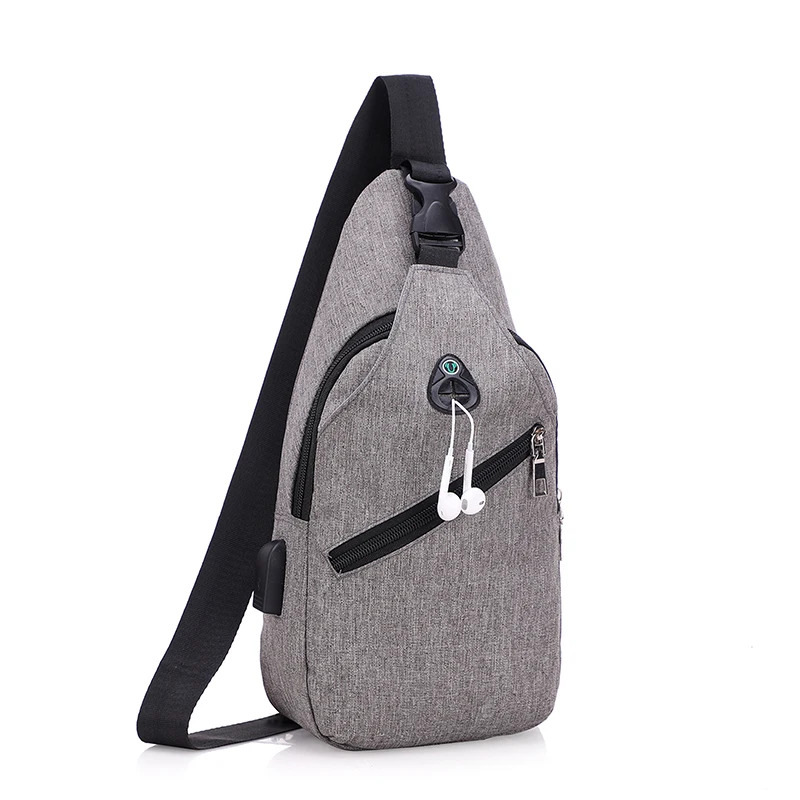 Large Capacity Laptop Chest Bag Trendy Messenger Bag for Men & Women