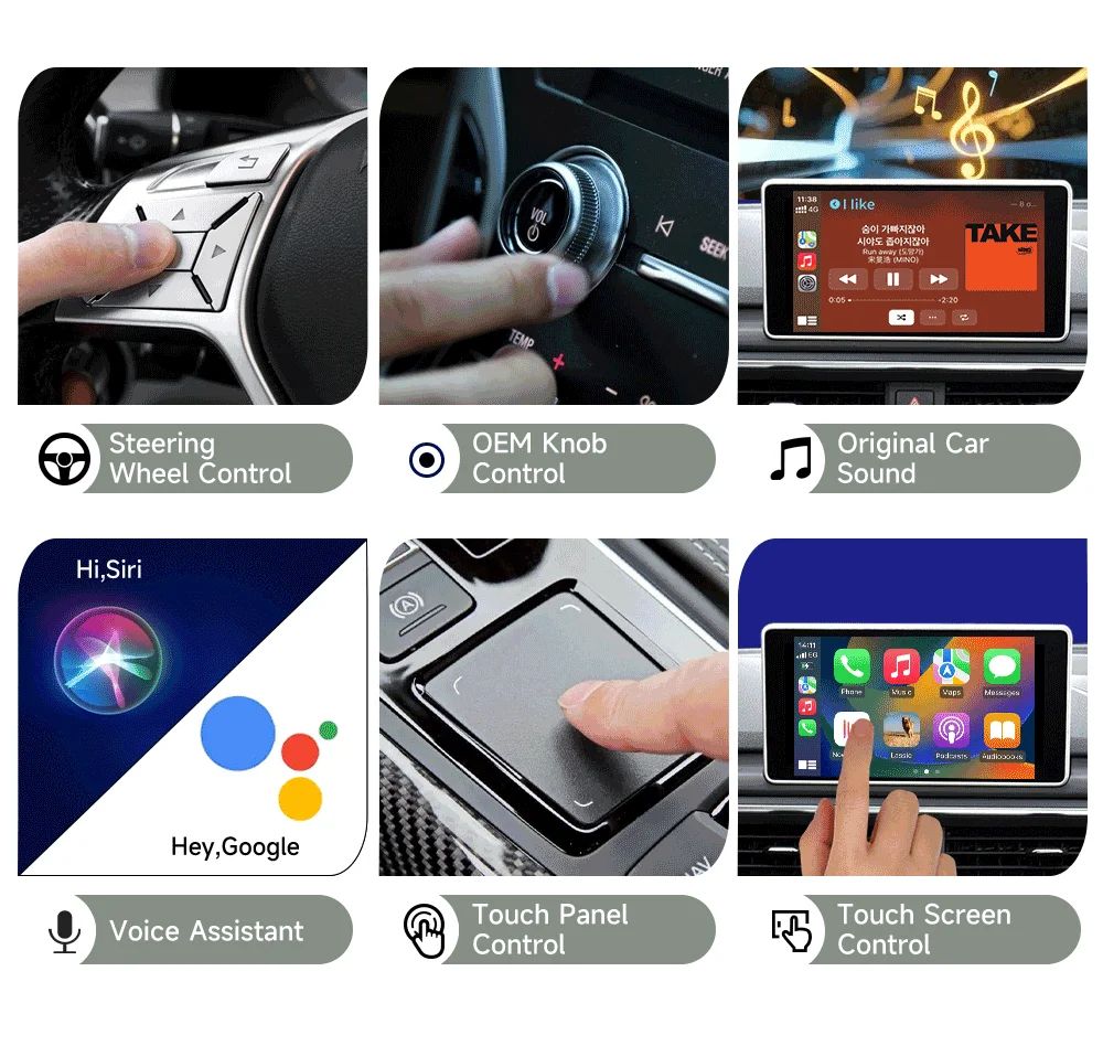 Carlin Kit 5.0 Wireless CarPlay Android Auto Adapter