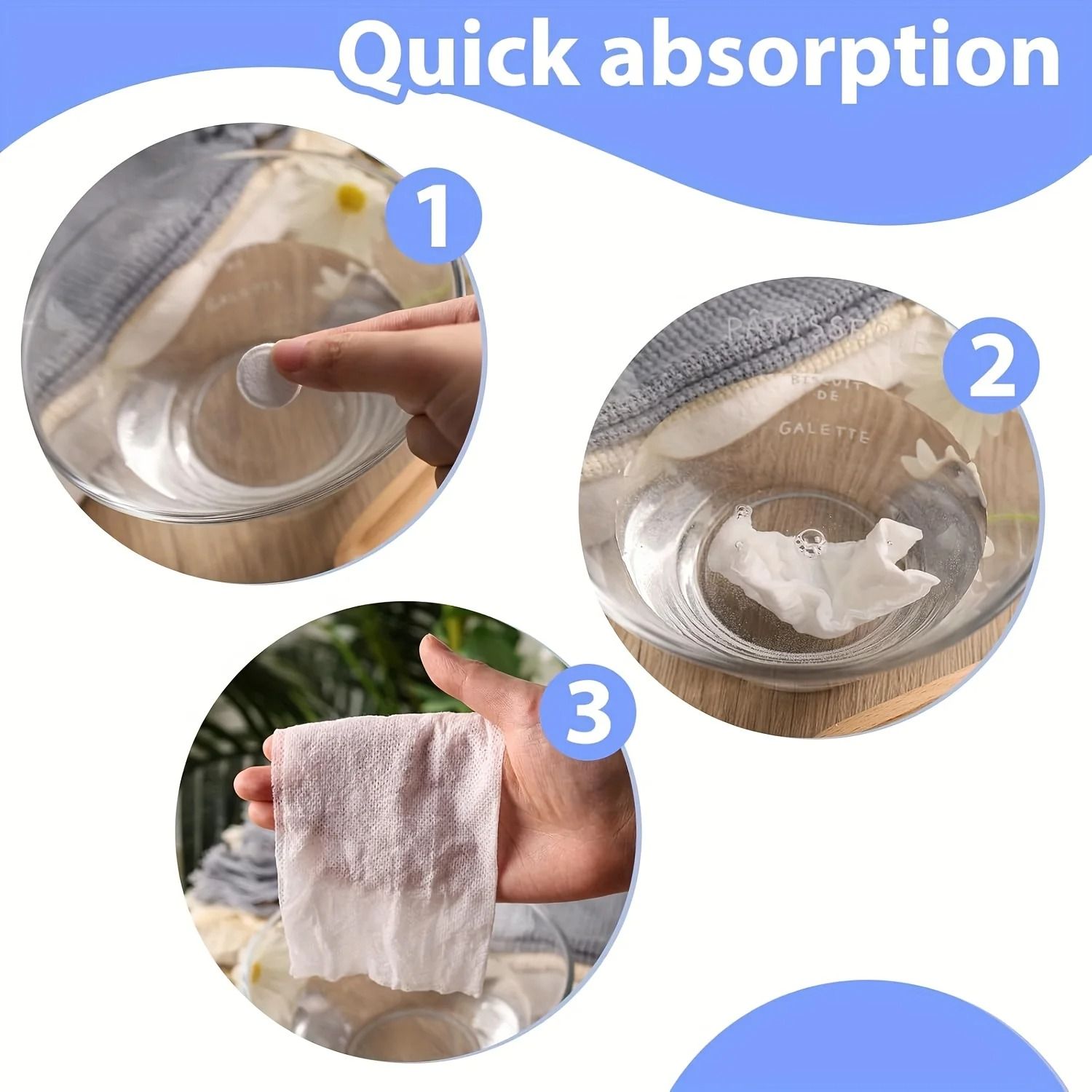 Compressed Travel Towel Set 3 Tubes 30 Pieces