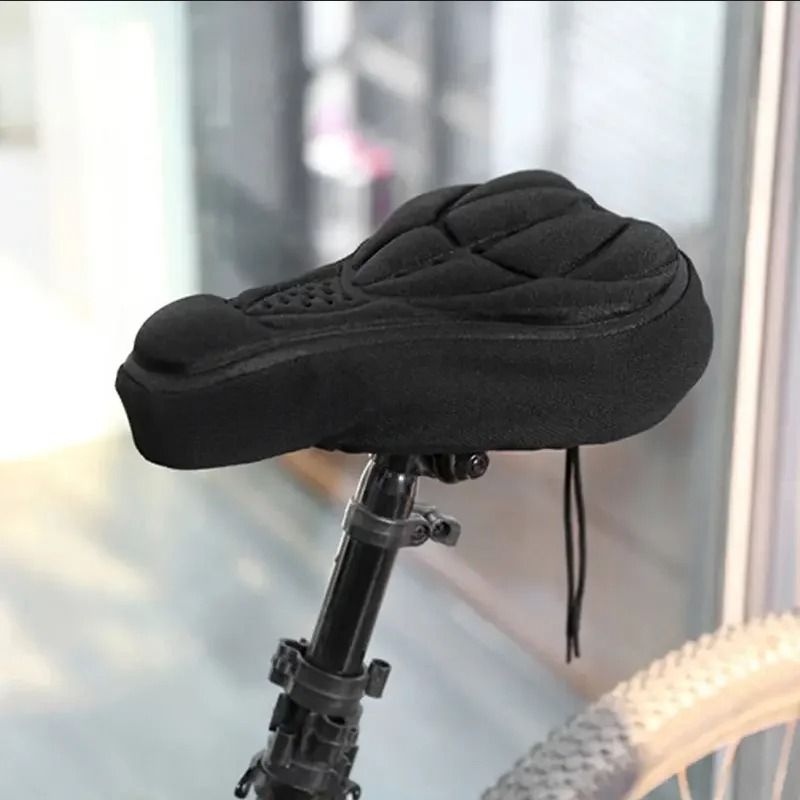 Soft 3D Padded Cycling Saddle Seat Cover Cushion for Comfortable Riding