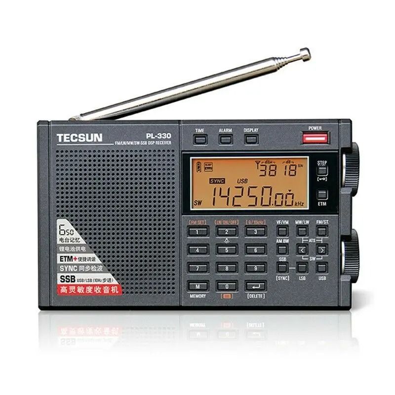 Portable Full Band Radio Receiver with FM MW SW LW and SSB DSP Support