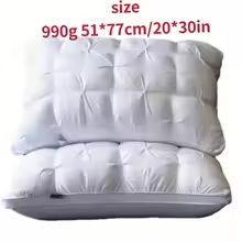 Luxurious 5-Star Hotel Quality Pillow – Deep Sleep Neck Support, Non-Collapse Core, 20x30 Inches