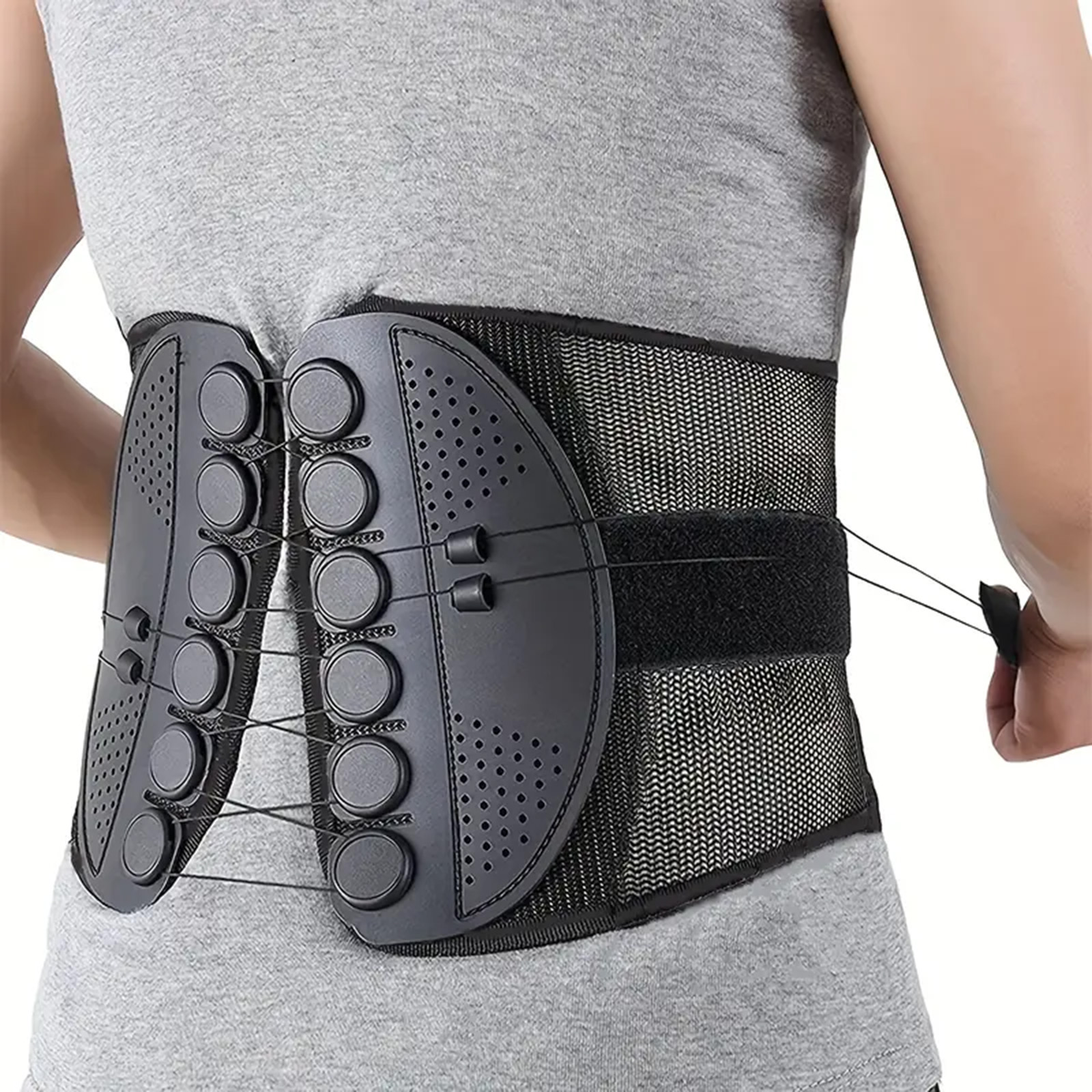 Adjustable Lumbar Support Belt for Lower Back Relief and Posture Support