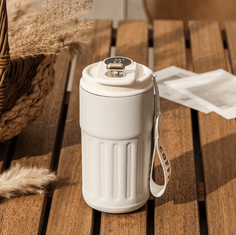 Smart LED Temperature Coffee Cup – 316 Stainless Steel Insulated Travel Mug