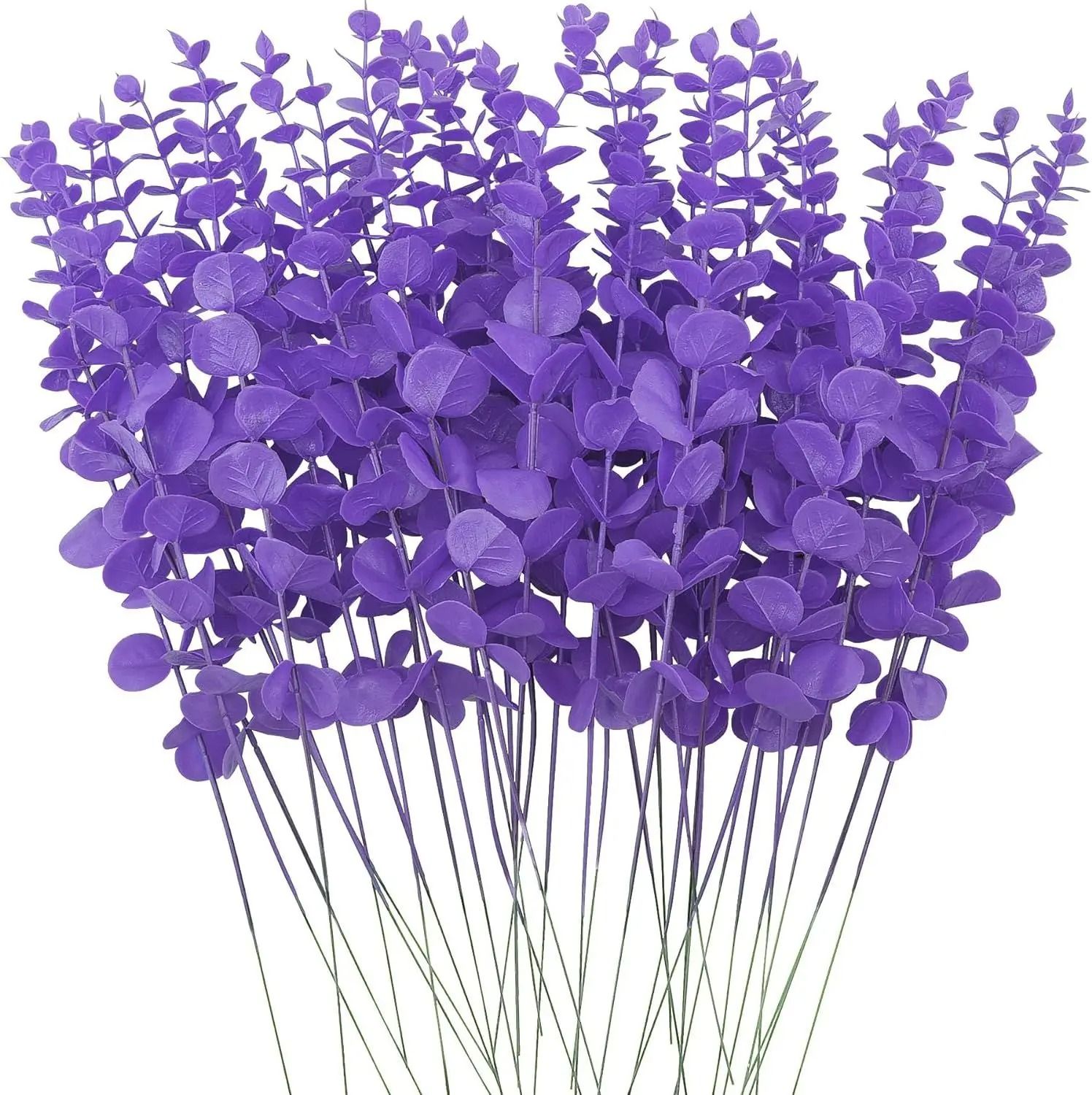 100-Piece Bulk Artificial Eucalyptus Leaf Set