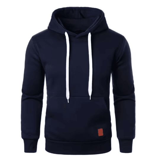 Mens Casual Hooded Pullover Hoodie Lightweight Drawstring Sweatshirt for Streetwear and Outdoor Wear