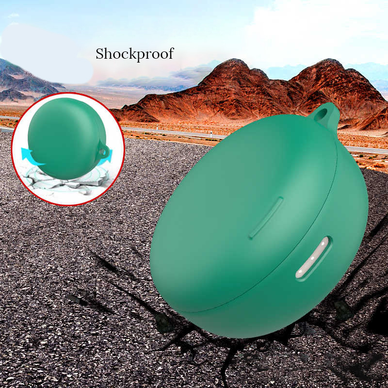 Shockproof Silicone Case for Anker SoundCore Sleep with Carabiner Protective Earbuds Cover