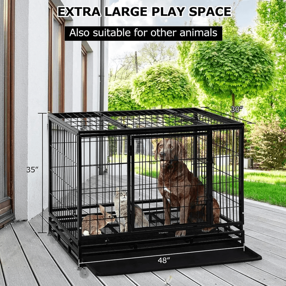 Heavy Duty Large Dog Crate Kennel 48