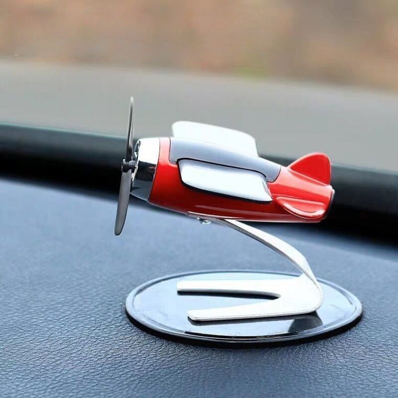 Solar Airplane Car Decoration Creative Mens Car Interior Accessories & Desktop Ornament Gift