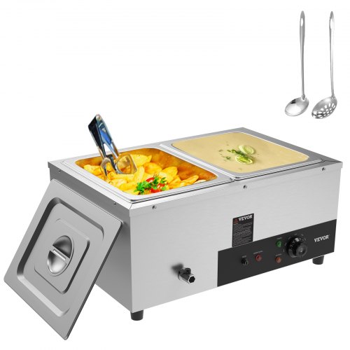 Commercial Food Warmer Electric Steam Table Stainless Steel Buffet Bain Marie