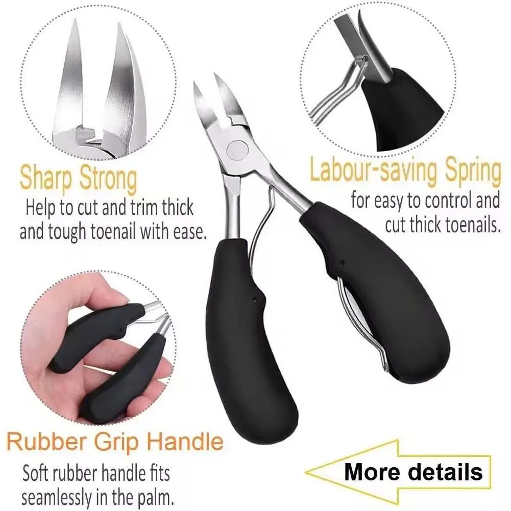 Stainless Steel Dead Skin Nail Clipper Precision Cuticle Nipper with Anti Slip Handle