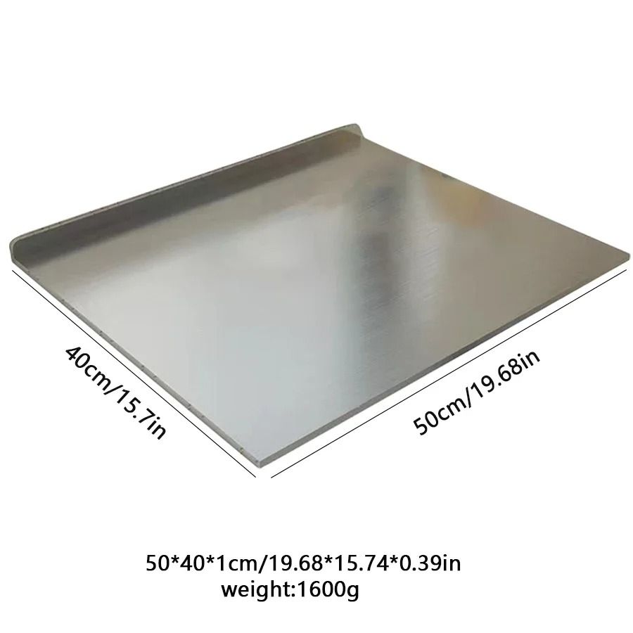 Stainless Steel Folding Chopping Board Double Sided L Shaped Kitchen Prep Board