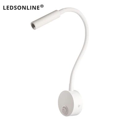 Flexible Gooseneck Clamp Wall Lamp LED Bedside Reading Light