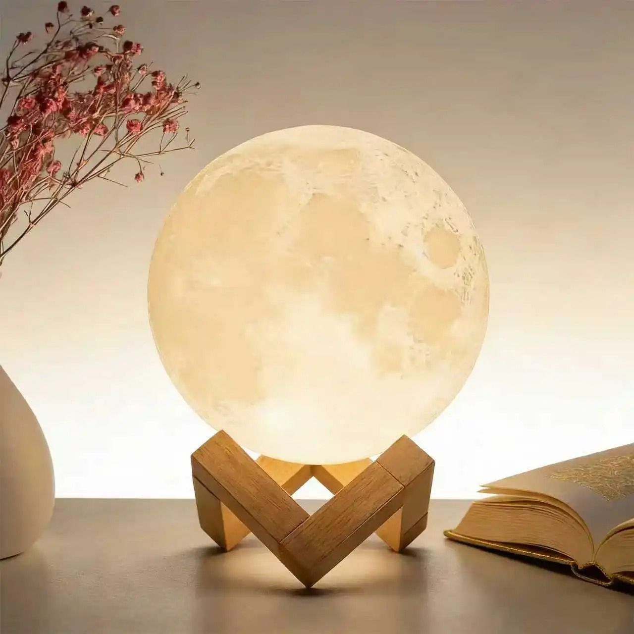 DIY Planet Lamp – Customizable Moon Galaxy Night Light – Creative Graffiti Art Painting Kit with Stand