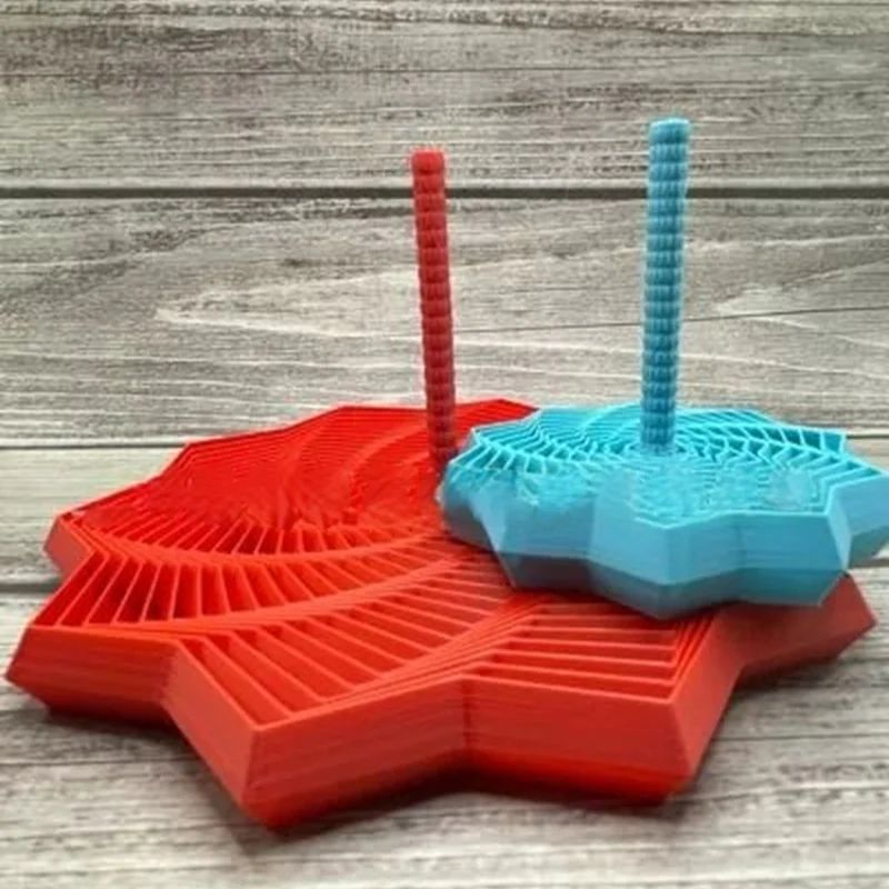 Expanded sensory fidget star 3D Spiral Spinner Desk Toy