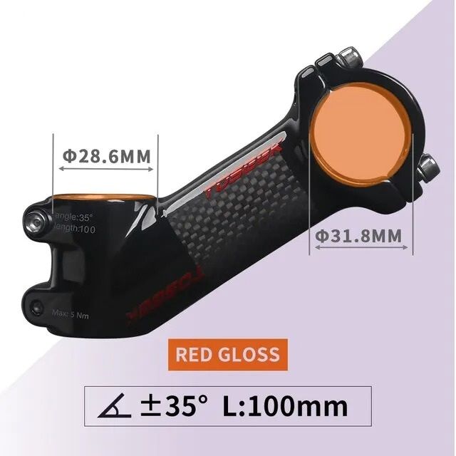 Ultralight Carbon and Aluminum MTB Handlebar Stem 31.8 mm