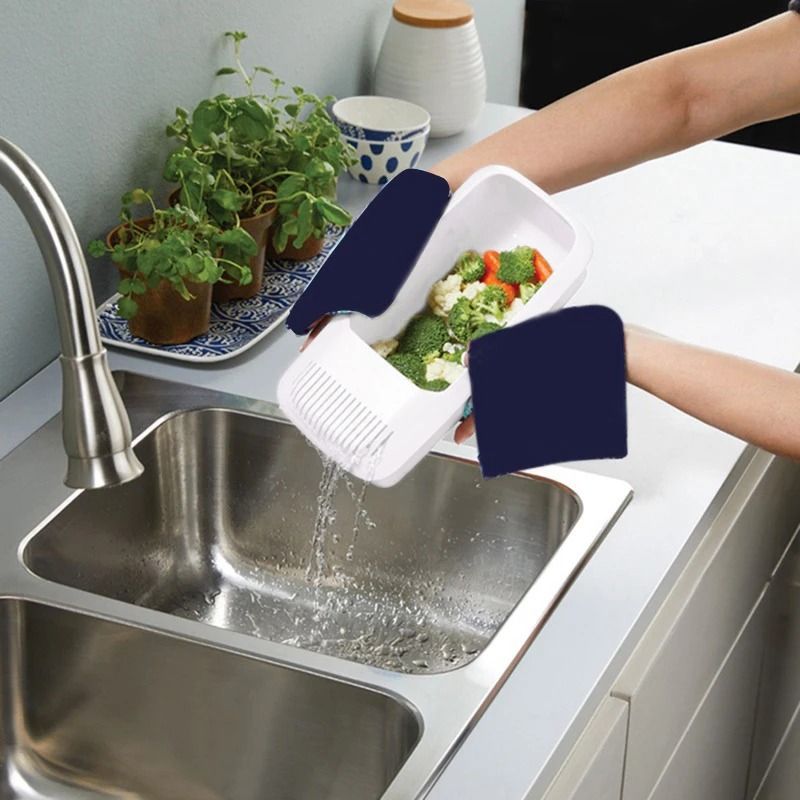 Eco Friendly Microwave Pasta Cooker with Strainer Noodle Cooking Container