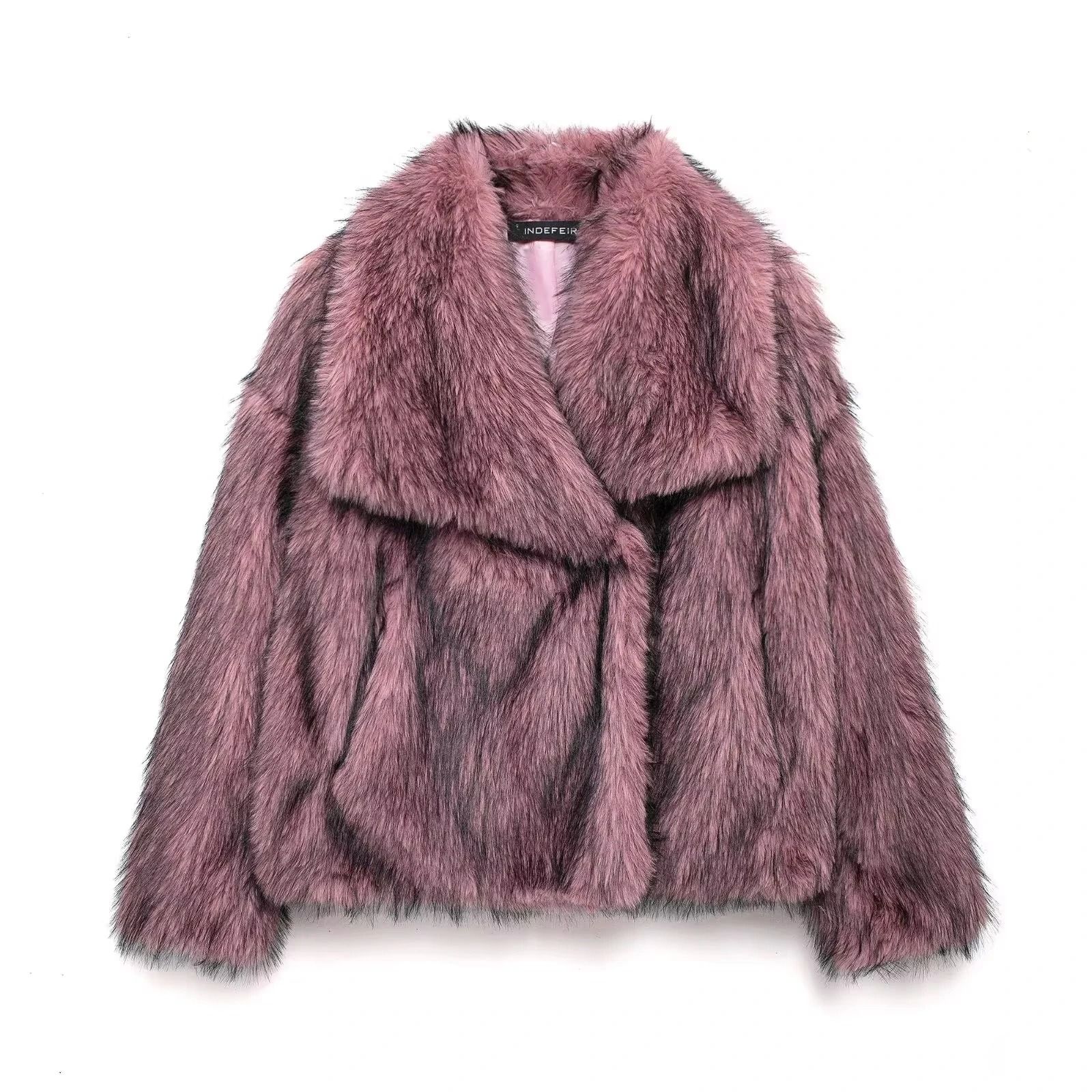 HH Elegant Faux Fur Outerwear System | Premium High-Street Fluffy Lapel Jacket & Thermal Fashion Infrastructure