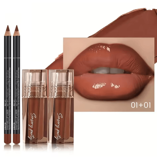 Hydrating Lip Gloss and Lip Liner Set Precision Defined Lips