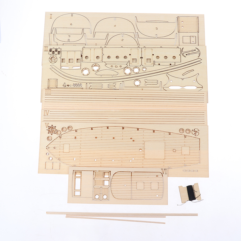 DIY Wooden Sailboat Model Kit 3D Puzzle Ship Craft for Adults and Kids