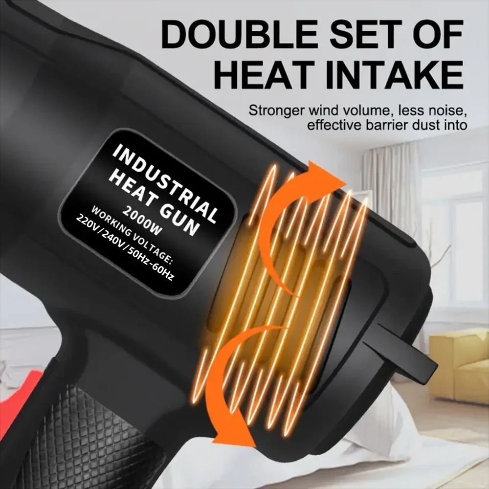 2000W High Power Hot Air Heat Gun with Adjustable Temperature