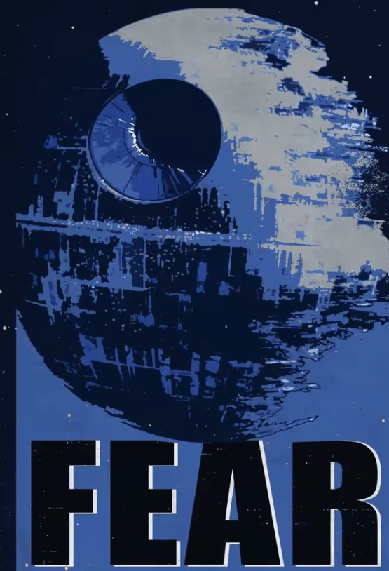 Galactic Propaganda Tatooine Canvas Poster – Retro Space Movie Wall Art