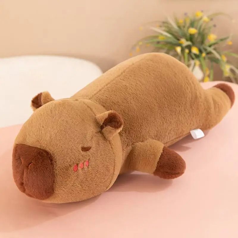 Giant Kawaii Capybara Plush Pillow Soft Lying Plush Toy