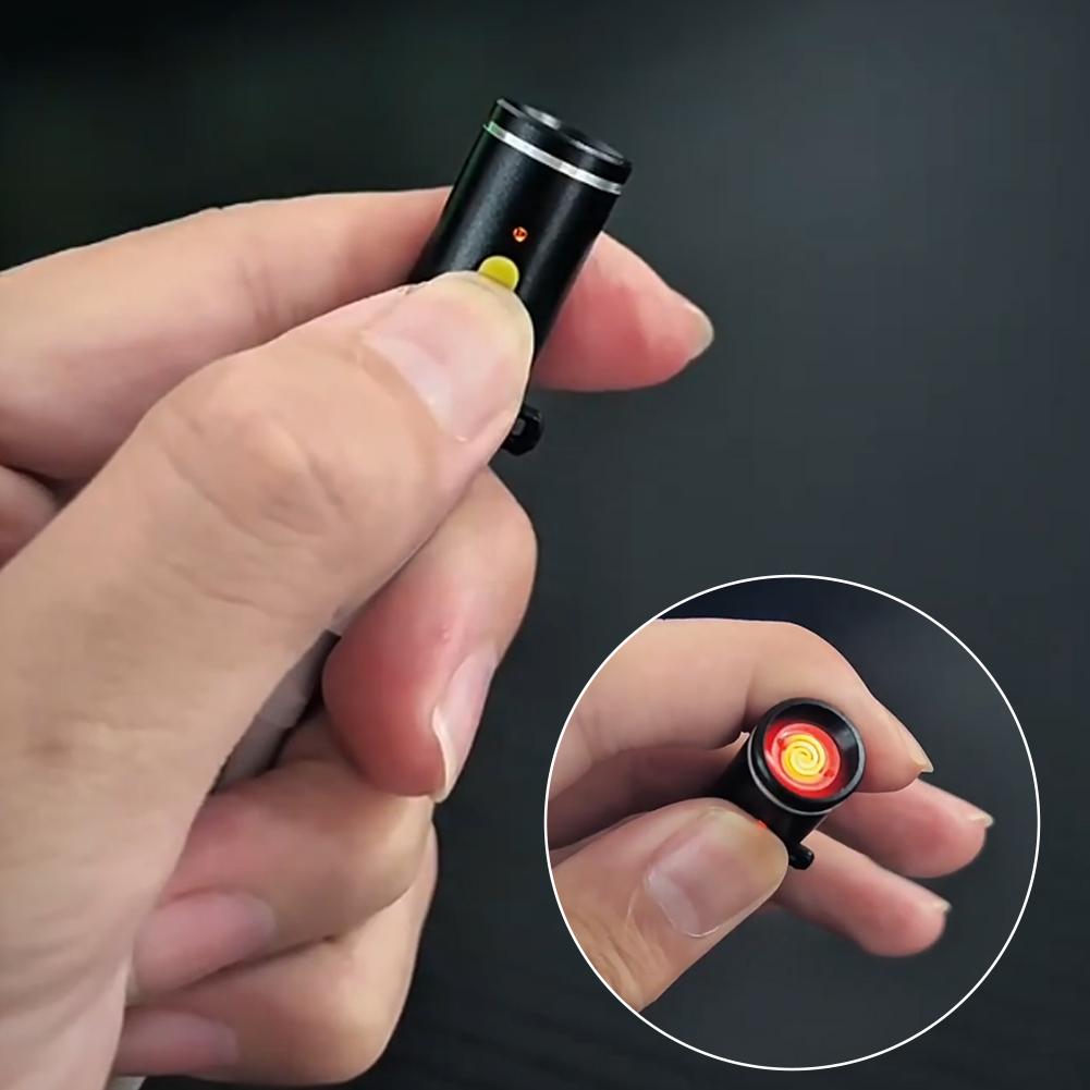 Practical Mini Type C Cigarette Lighter, No Flame, Compact, Electric, Easy Storage, Perfect for Air Travel & Outdoor Use