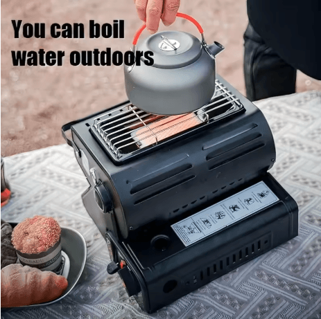 13KW Butane Camping Heater Stove High Power Survival Heating Tool with Dual Heat Source