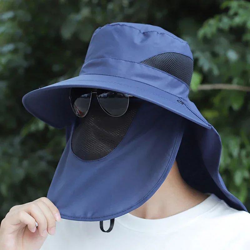 Removable Flap UV Protection Sun Hat – Convertible Wide Brim Fishing & Hiking Bucket Hat