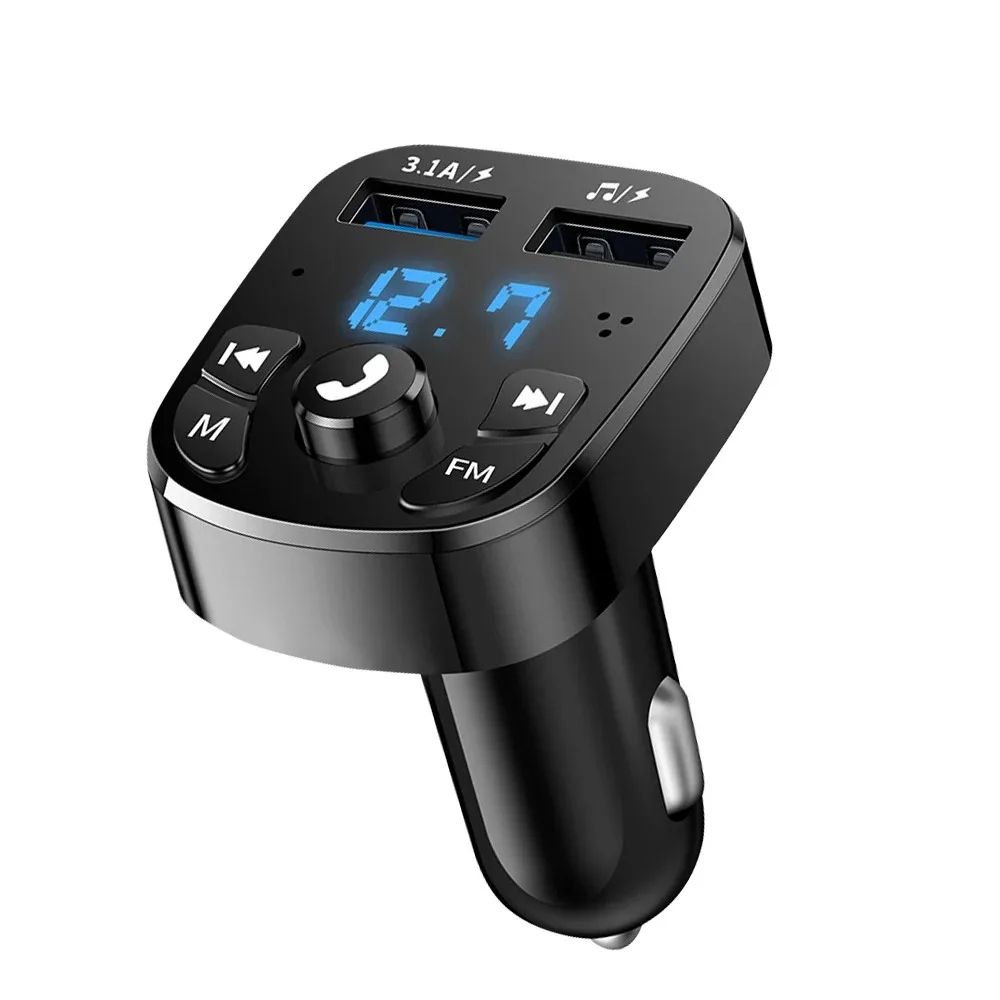 SmartDrive Bluetooth FM Transmitter & Dual USB Car Charger with Handsfree Calling