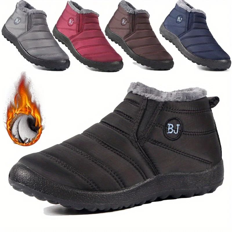 Womens Waterproof Non Slip Warm Snow Shoes Comfortable Hiking Shoes