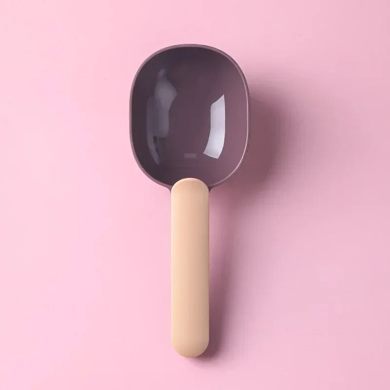 Multifunctional Pet Food Spoon with Sealed Bag Clip and Measuring Design