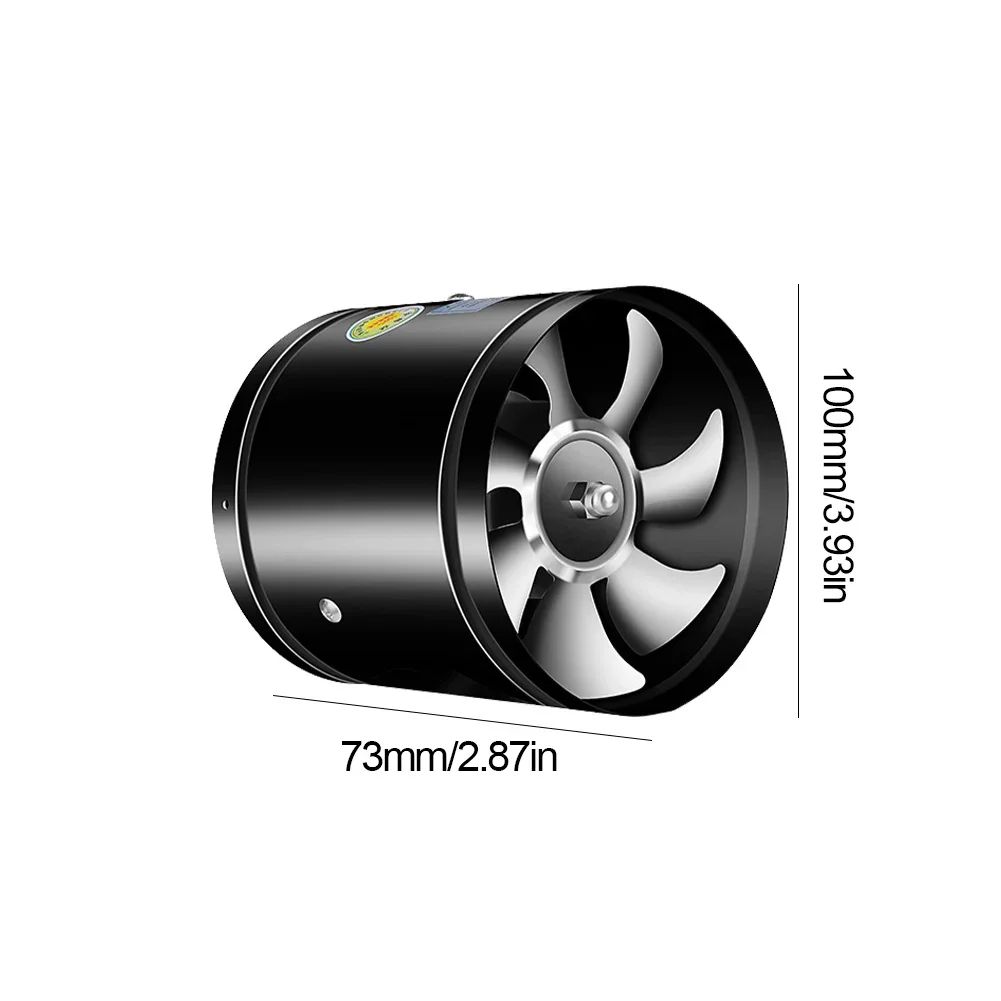 Low-Noise Metal Duct Exhaust Fan for Bathroom & Kitchen Ventilation (4–8 Inch)
