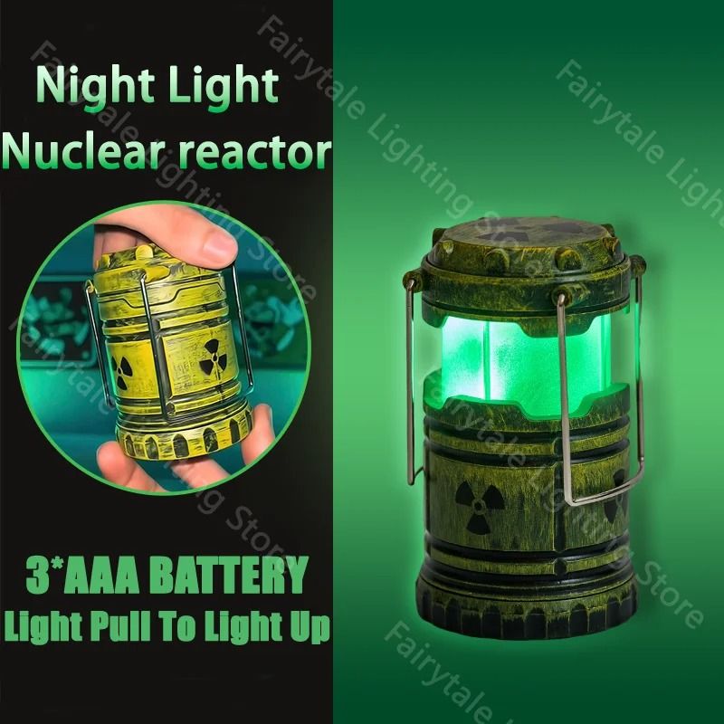 Simulation Nuclear Reactor Lantern Handheld Camping and Halloween Night Light