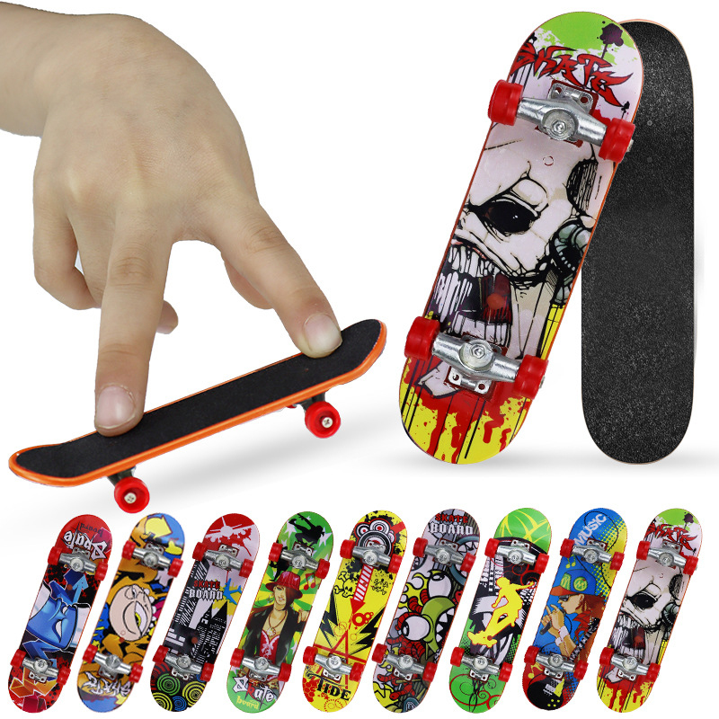 Mini Finger Skateboard Tech Truck Toy – Alloy Stent Tabletop Finger Board for Kids