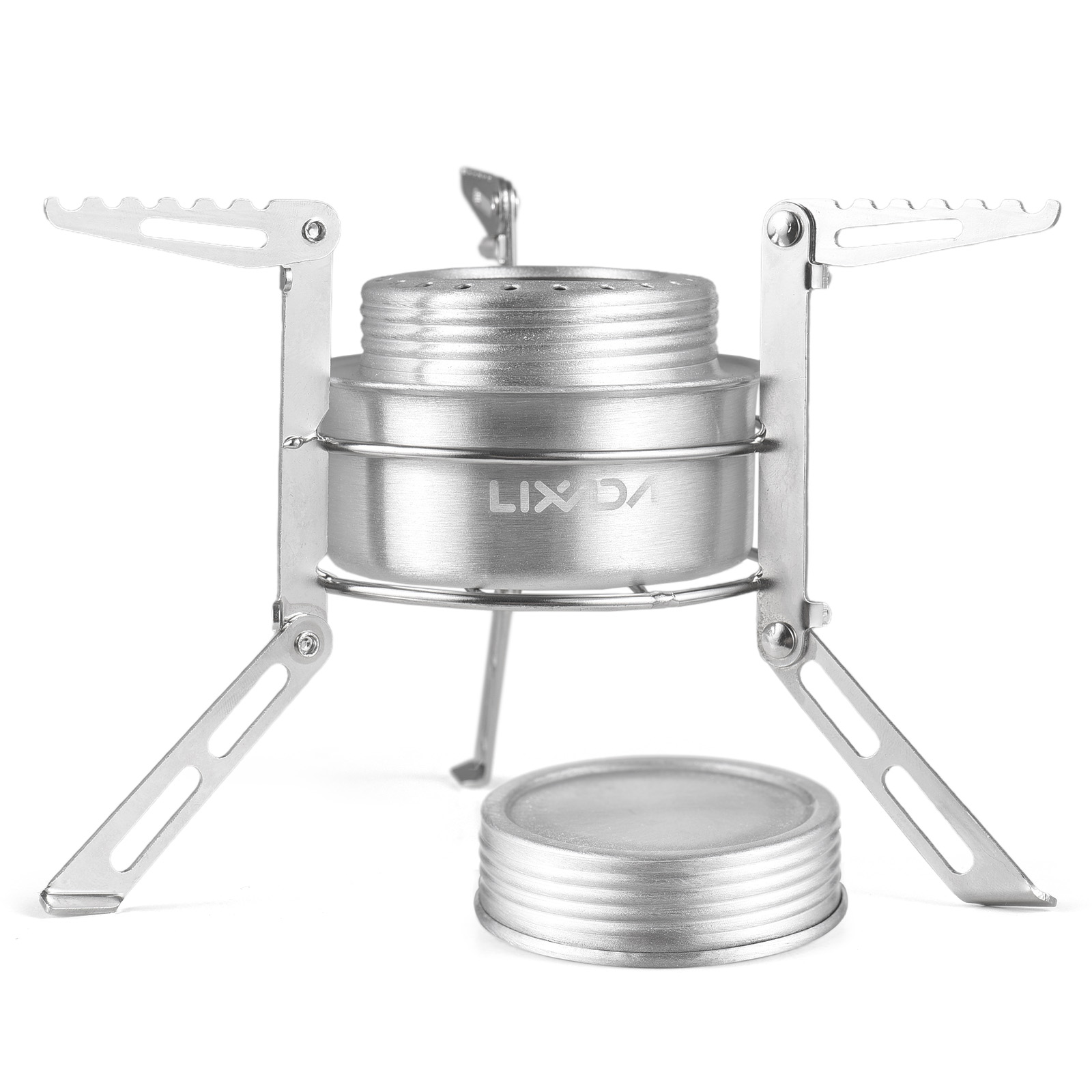 Compact Mini Backpacking Stove with Aluminum Alcohol Burner for Camping & Hiking